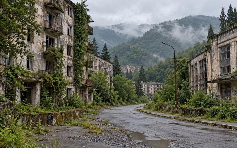 Старинный шахтёрский городок
